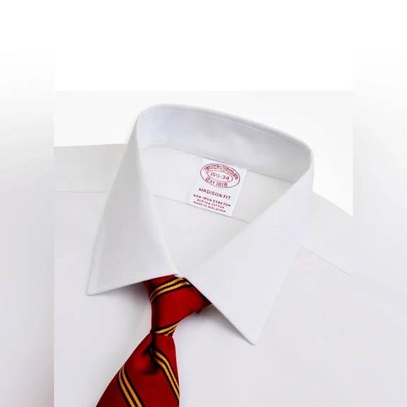 Brooks Brothers | Shirts | Brooks Brothers Madison Fit White Dress Shirt |  Poshmark